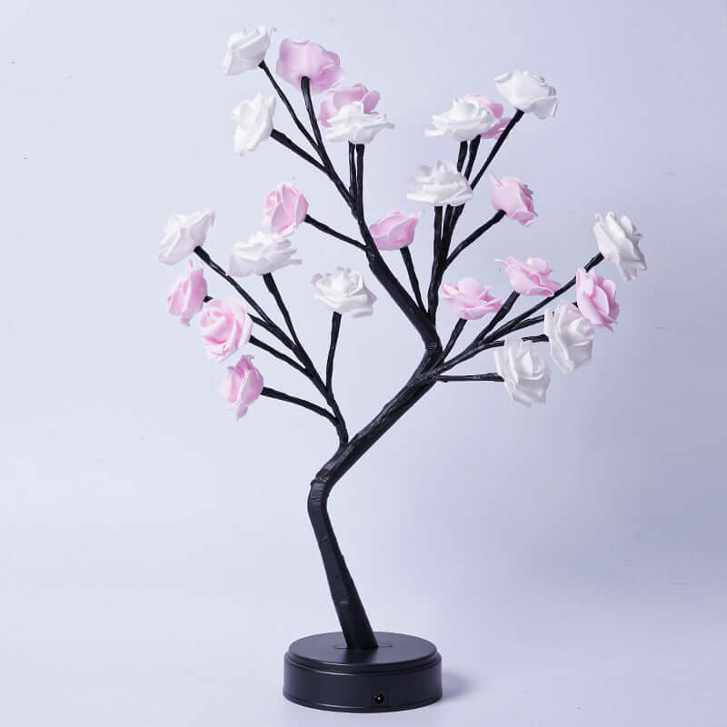 Romantic Rose Table Lamp USB Night Light