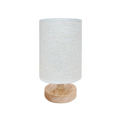 Rustic Wooden Shade Desk Lamp