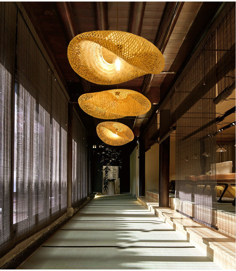 Natural Bamboo Hanging Light