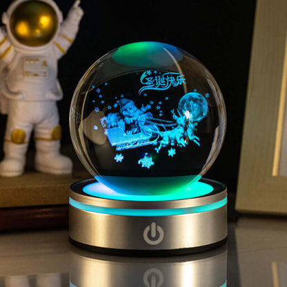 Colorful Glass Night Light Lamp Decorative Home Gift