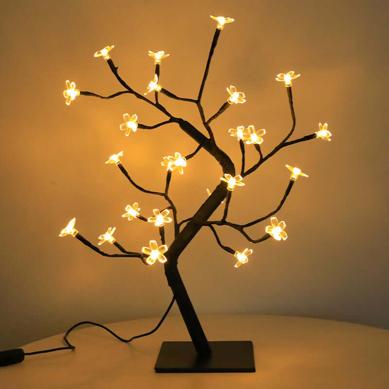 Pink Floral Table Lamp for Home Decor - Cofik