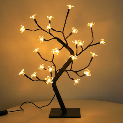 Pink Floral Table Lamp for Home Decor - Cofik