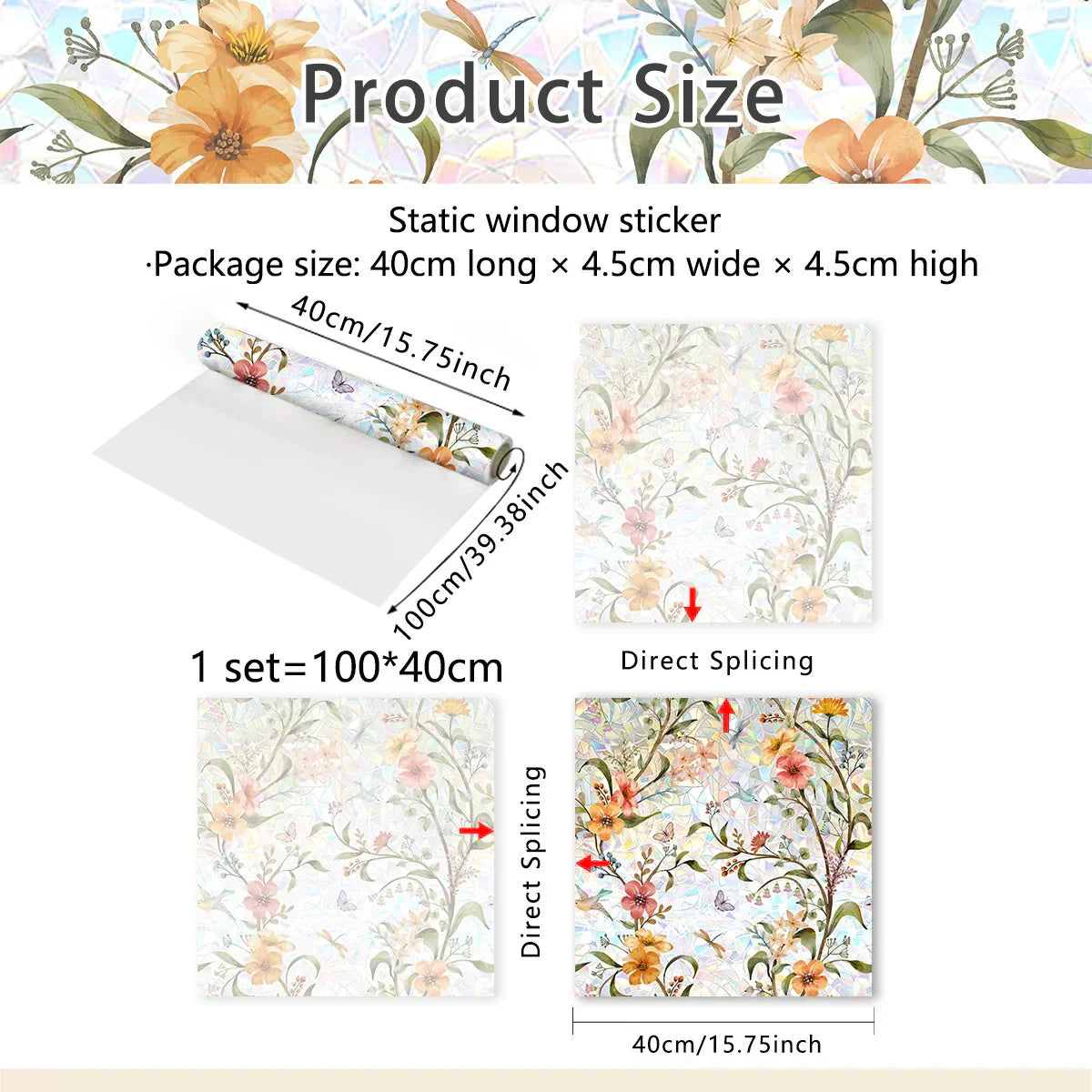 Vibrant Flower Vinyl Window Decal