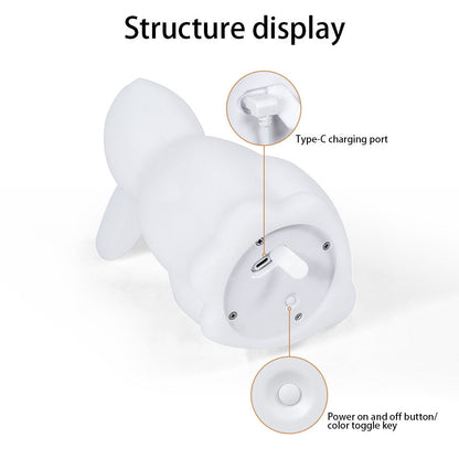 Stylish Cute Bunny LED Nightstand Lamp