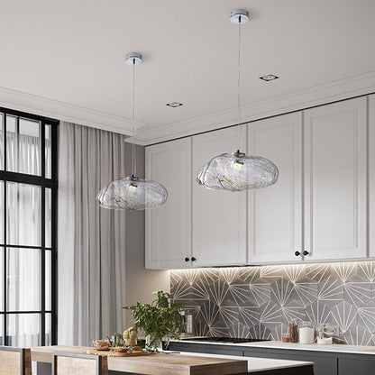 Elegant Glass Drop Pendant Light Fixture for Home