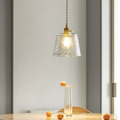 Elegant Clear Glass Hanging Lamp For Home Decor