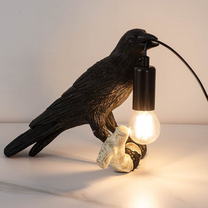 Compact Bird Bedside Table Lamp Nightlight