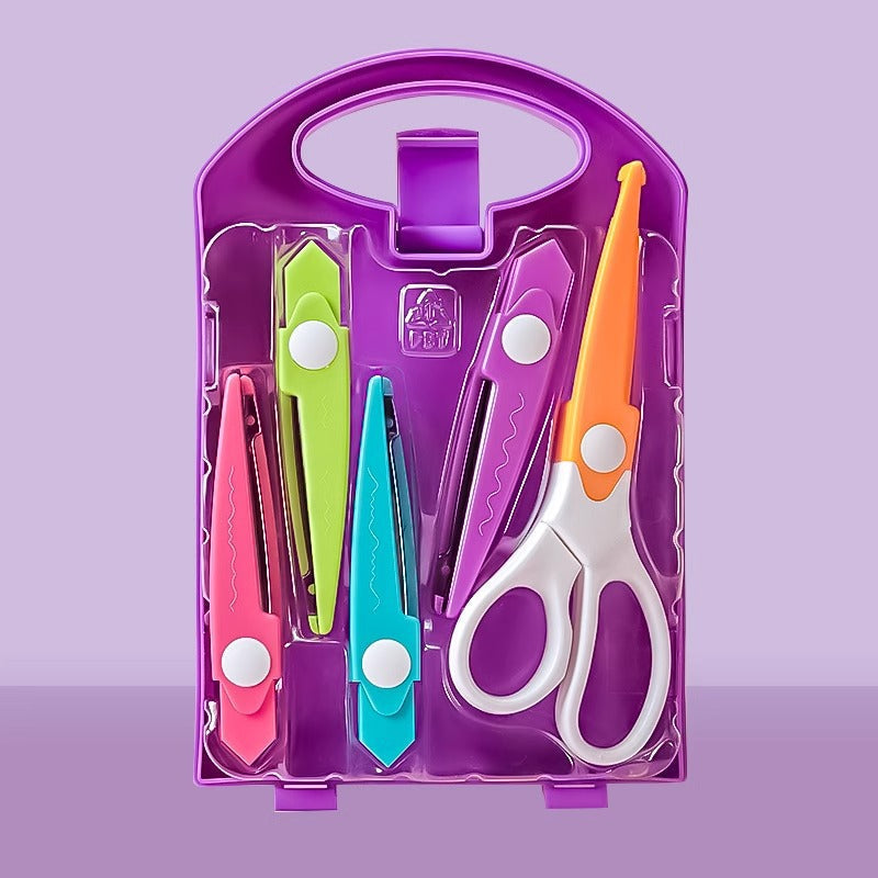 Kid Friendly Craft Cutting Scissors Set - Cofik