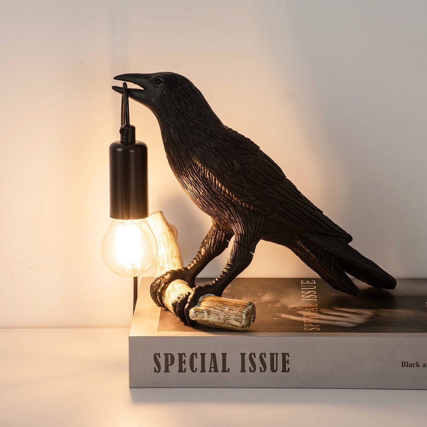 Compact Bird Bedside Table Lamp Nightlight