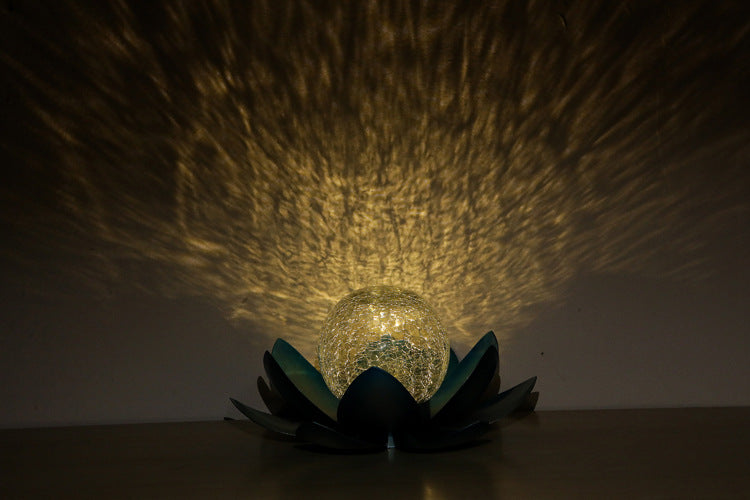 Colorful Outdoor Crackle Solar Lamp
