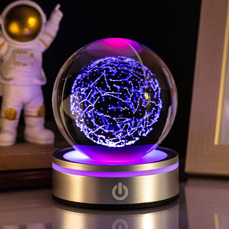 Colorful Glass Night Light Lamp Decorative Home Gift