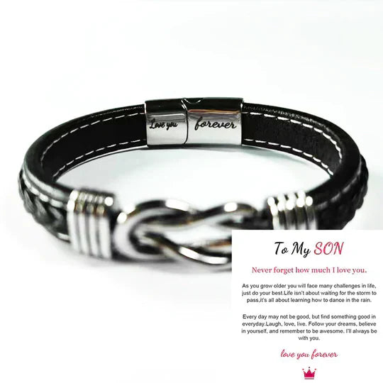 Genuine Brown Leather Wristband