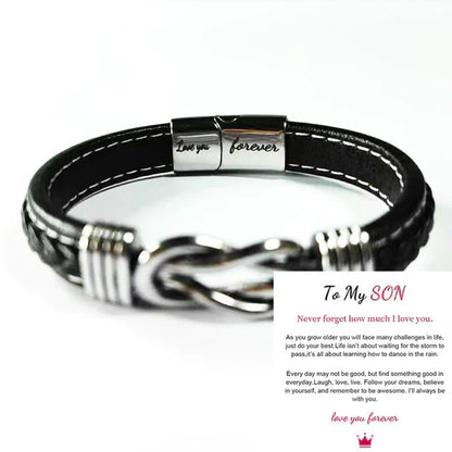 Genuine Brown Leather Wristband