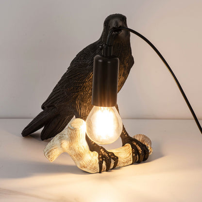 Compact Bird Bedside Table Lamp Nightlight