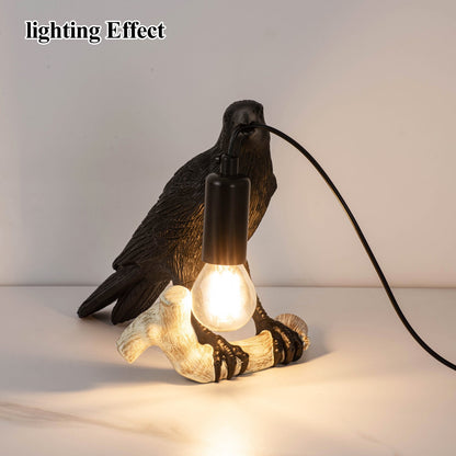 Compact Bird Bedside Table Lamp Nightlight
