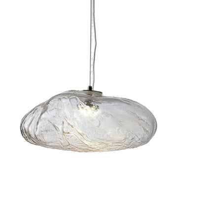 Sleek Glass Pendant Lamp for Kitchen Island