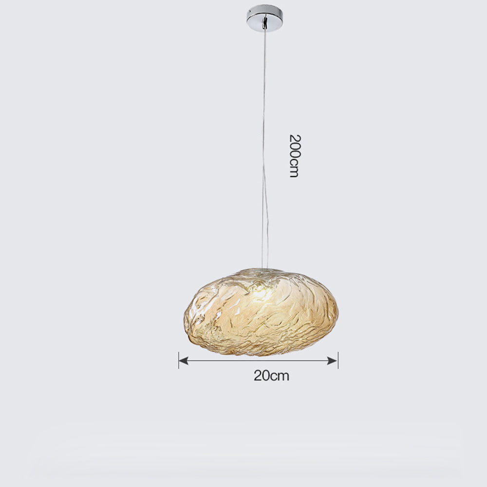 Elegant Glass Drop Pendant Light Fixture for Home