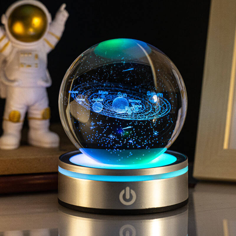 Colorful Glass Night Light Lamp Decorative Home Gift
