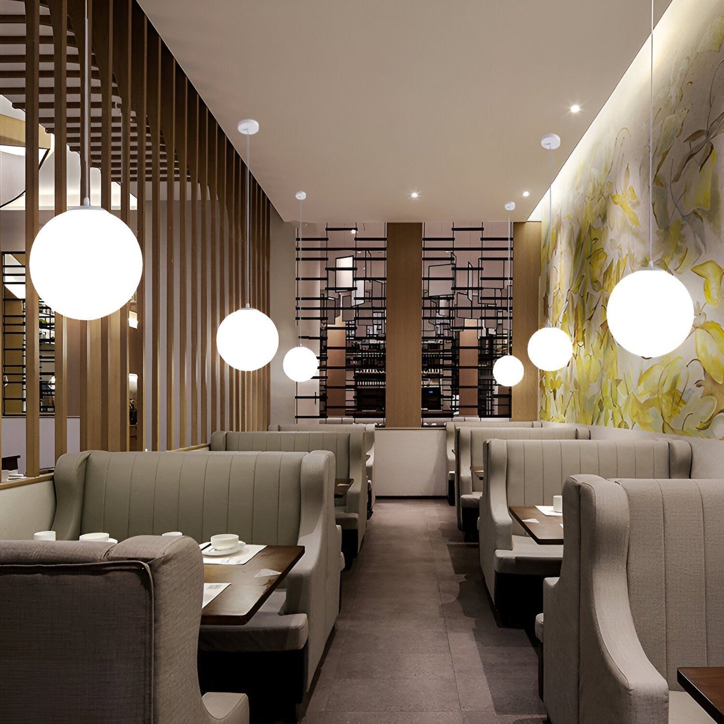 Simple Glass Pendant Ceiling Light Fixture