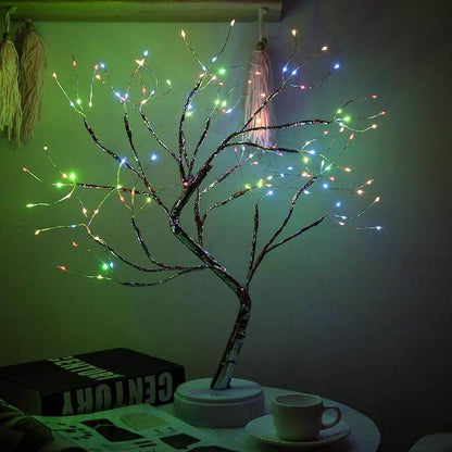 Colorful LED Desk Lamp with Tree Design
