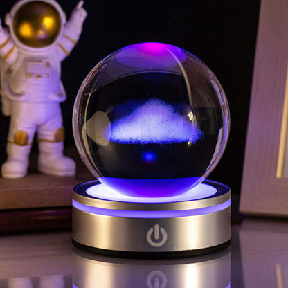 Colorful Glass Night Light Lamp Decorative Home Gift