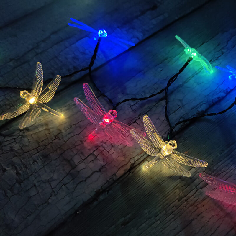 Colorful Solar Powered Waterproof String Fairy Lights - Cofik