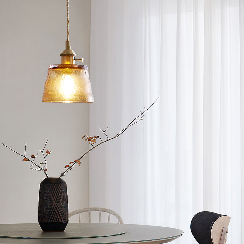 Elegant Clear Glass Hanging Lamp For Home Decor