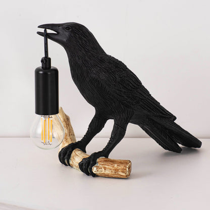 Compact Bird Bedside Table Lamp Nightlight
