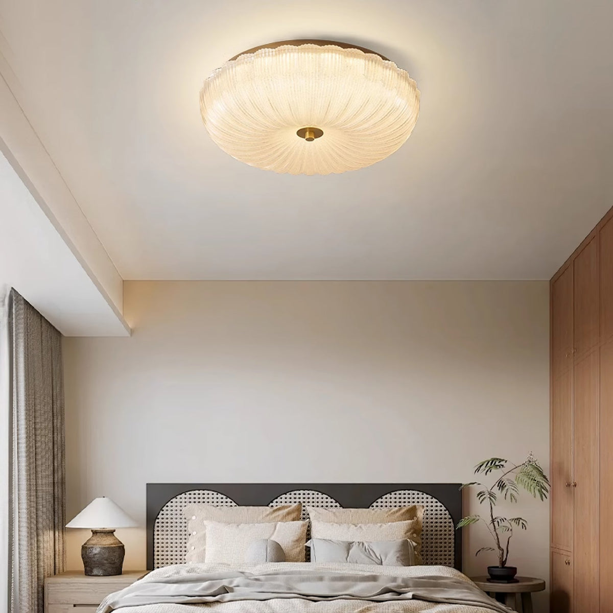 Soft Glass Pendant Light Modern Ceiling Fixture - Cofik