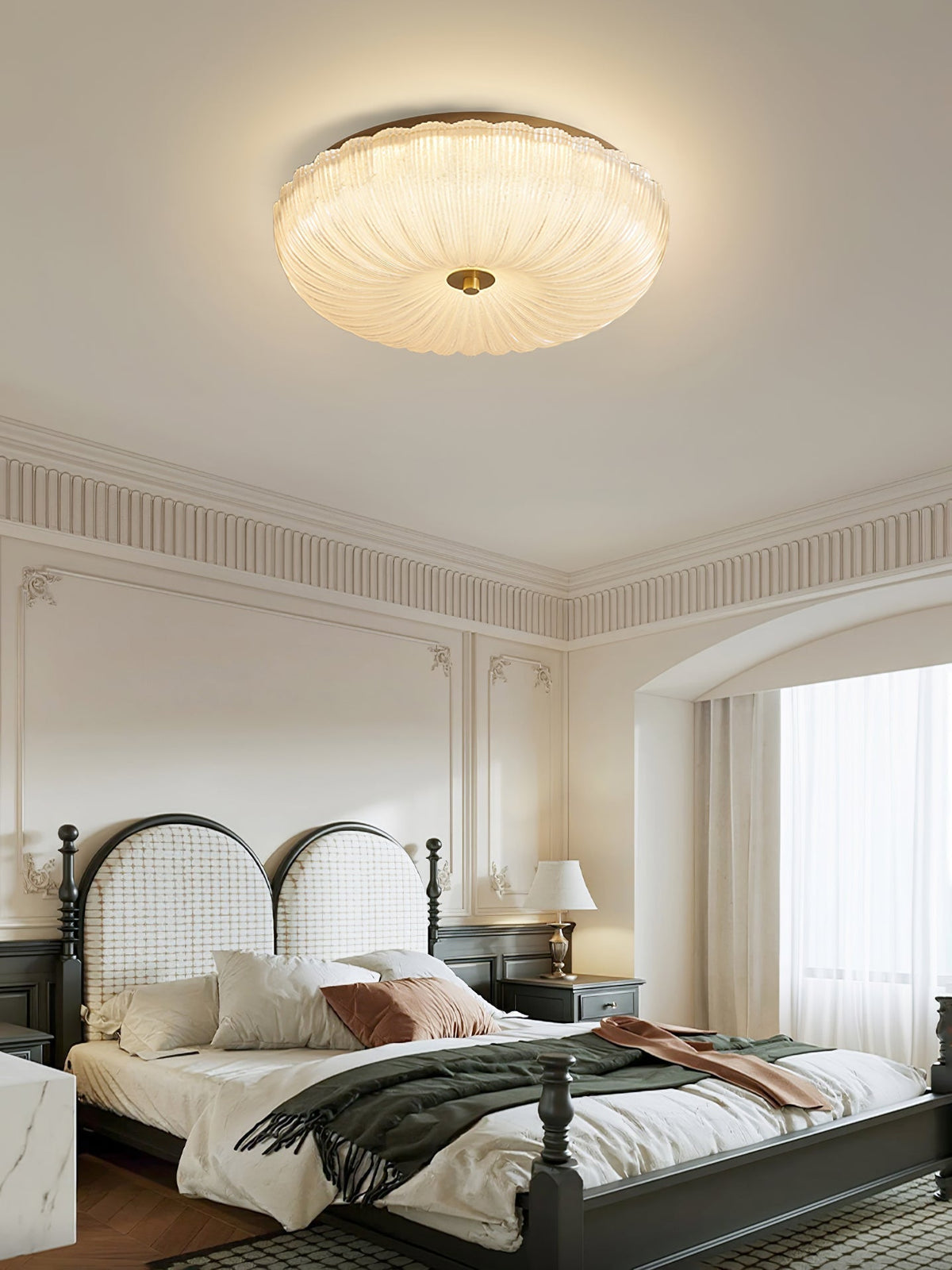 Soft Glass Pendant Light Modern Ceiling Fixture