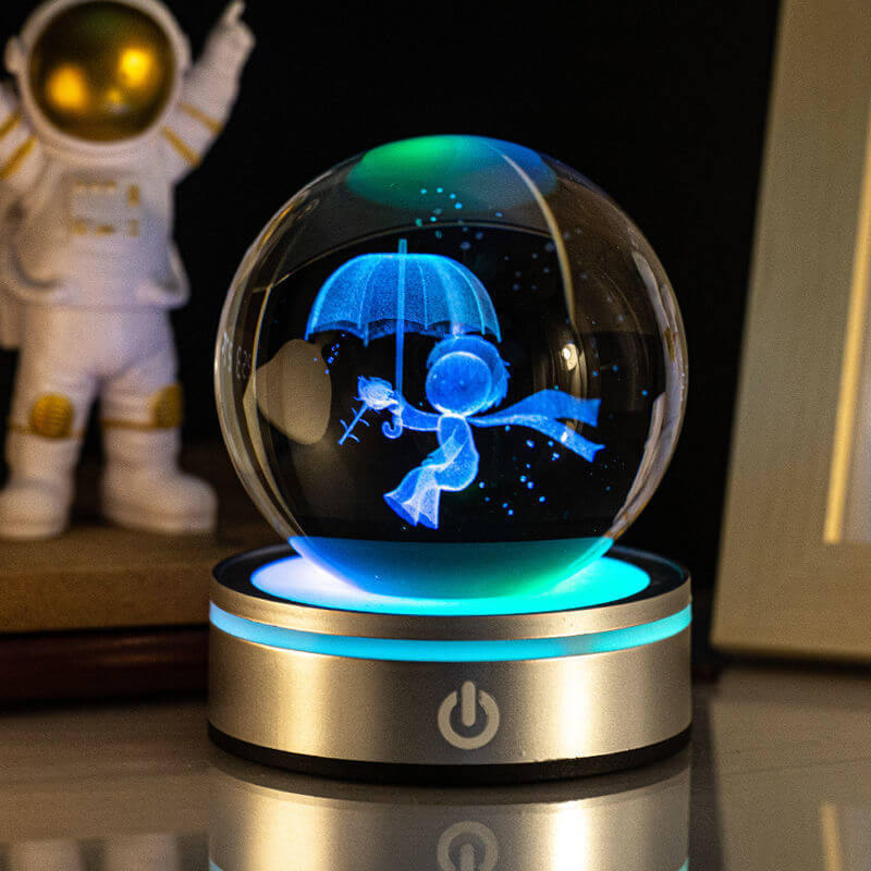 Colorful Glass Night Light Lamp Decorative Home Gift