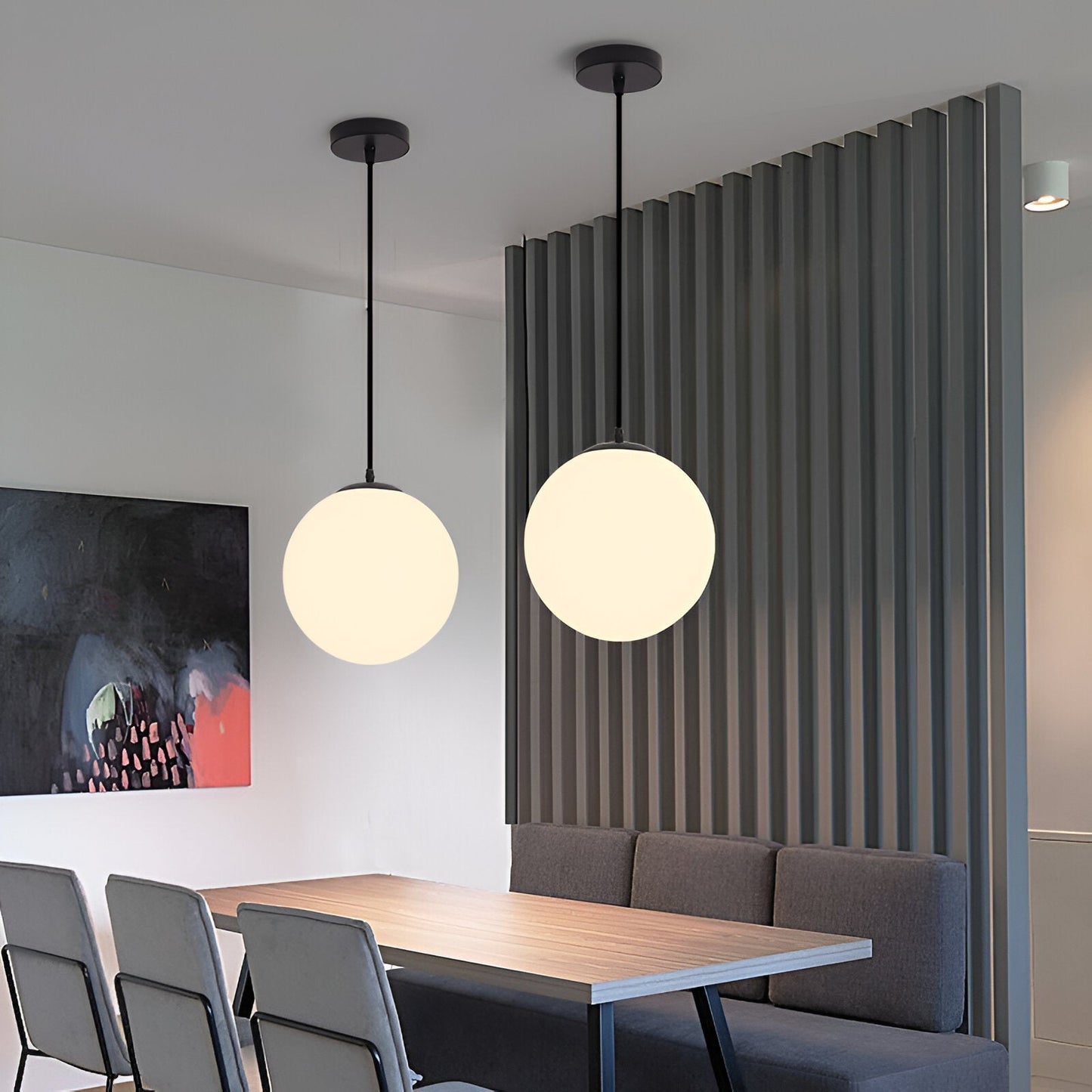 Simple Glass Pendant Ceiling Light Fixture
