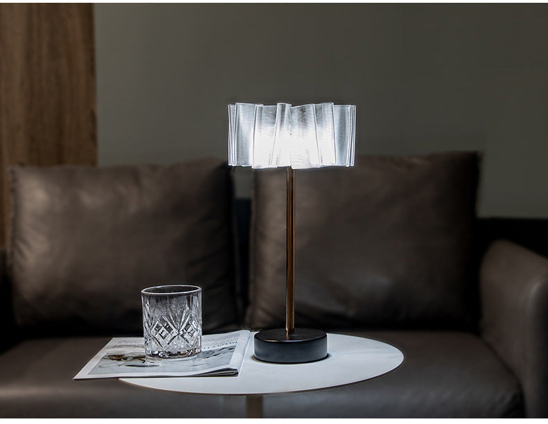 Folded Metal Rechargeable Desk Lamp