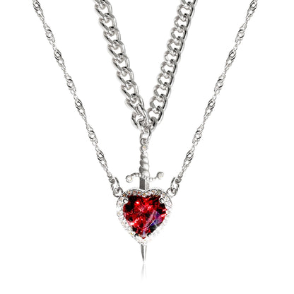 Lovely His Hers Matching Necklace Set
