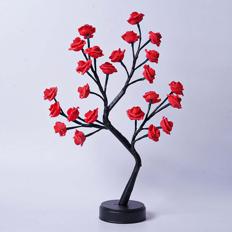 Romantic Rose Table Lamp USB Night Light
