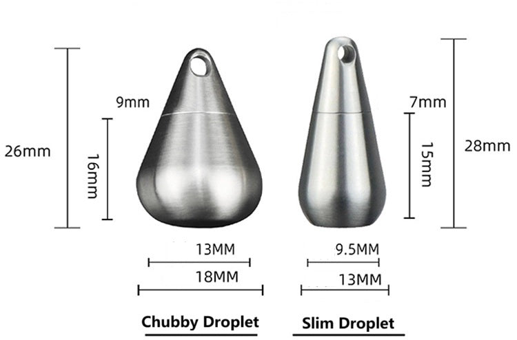 Compact Travel Pill Container - Waterproof Titanium Case