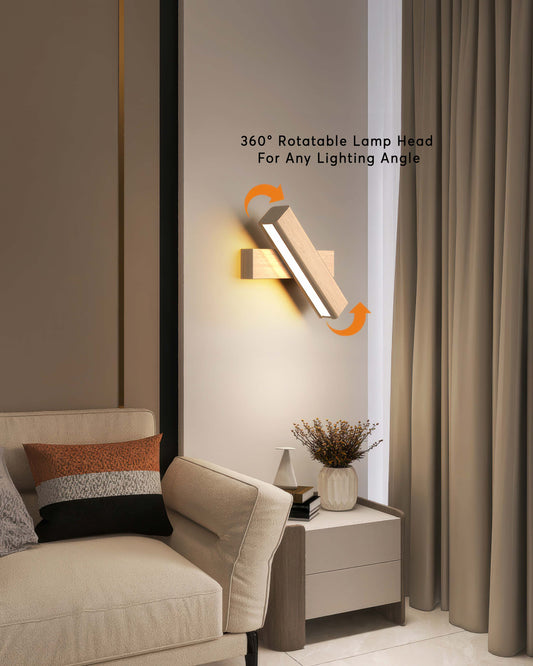 Adjustable Wooden Wall Light - Cofik