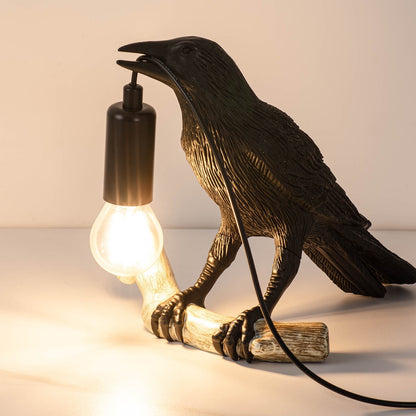 Compact Bird Bedside Table Lamp Nightlight