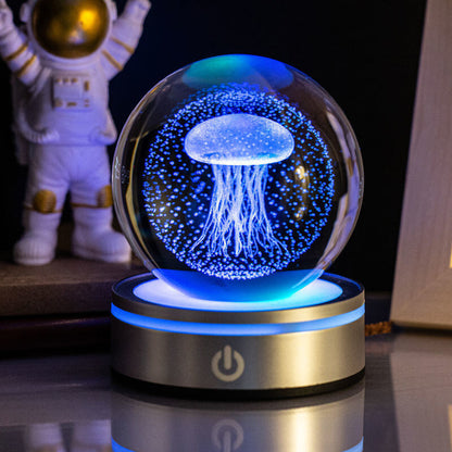 Colorful Glass Night Light Lamp Decorative Home Gift