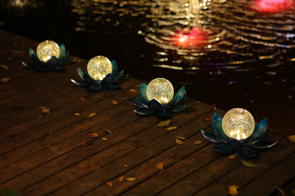 Colorful Outdoor Crackle Solar Lamp