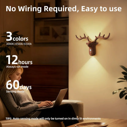 Smart LED Wireless Bedroom Wall Light with Motion Sensor