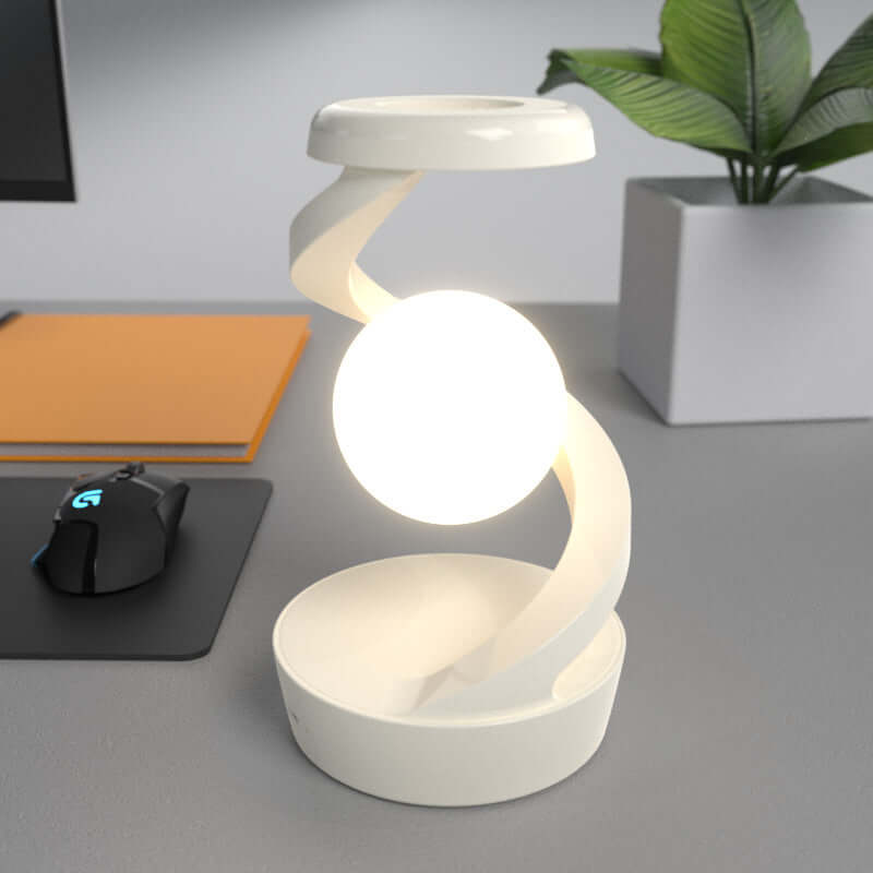 Compact LED Desk Lamp with Wireless Charging and Touch Control