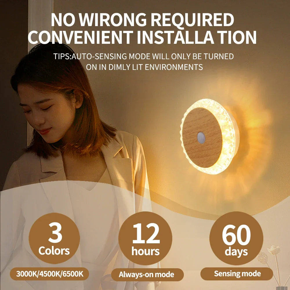 Easy Install LED Motion Sensor Night Light