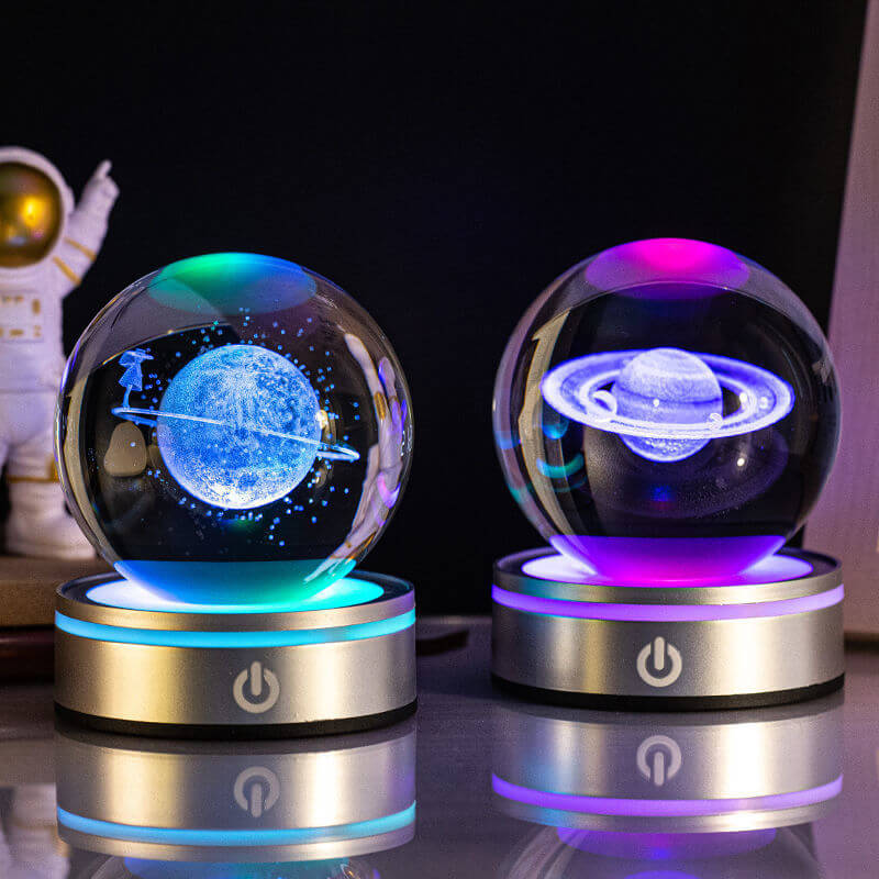 Colorful Glass Night Light Lamp Decorative Home Gift
