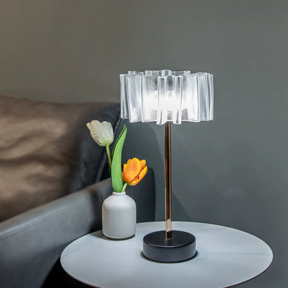 Folded Metal Rechargeable Desk Lamp