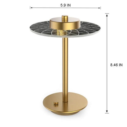 Wireless Charging Crystal Glass Desk Lamp