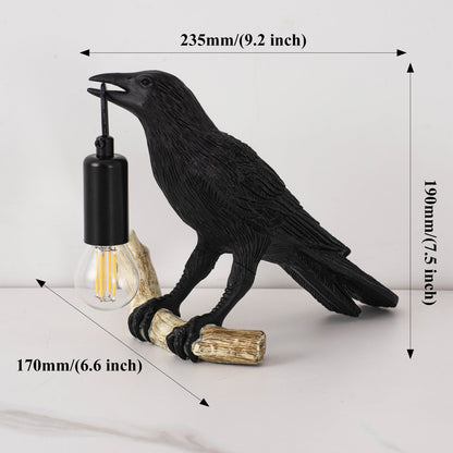 Compact Bird Bedside Table Lamp Nightlight