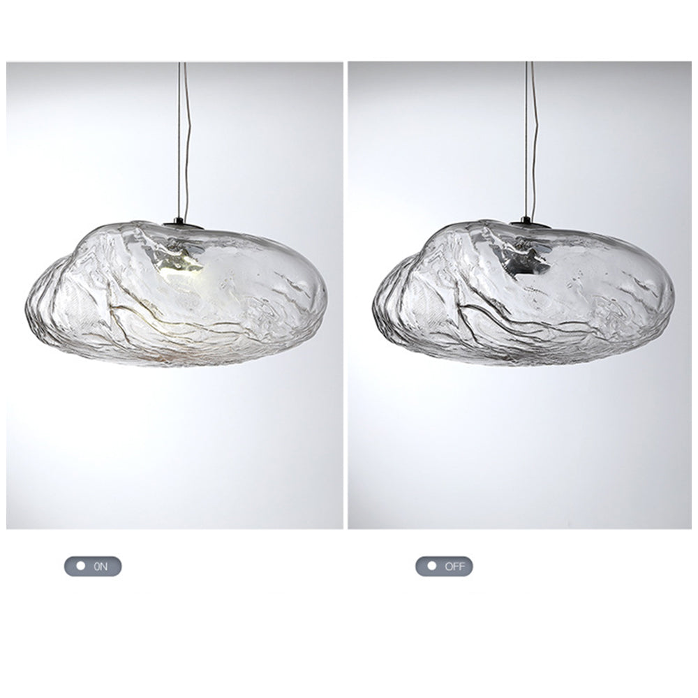 Elegant Glass Drop Pendant Light Fixture for Home