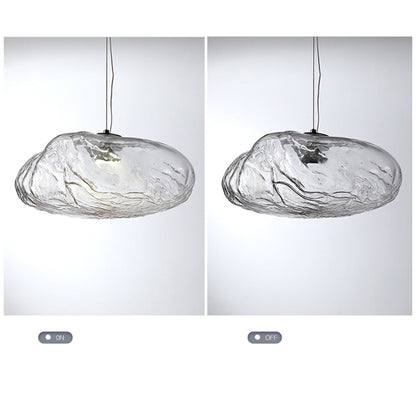 Elegant Glass Drop Pendant Light Fixture for Home