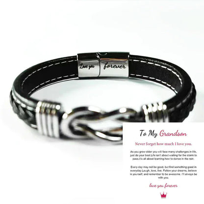 Genuine Brown Leather Wristband